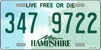 NH license plate 3479722