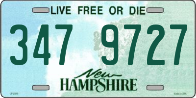 NH license plate 3479727