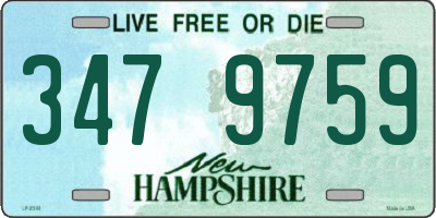 NH license plate 3479759