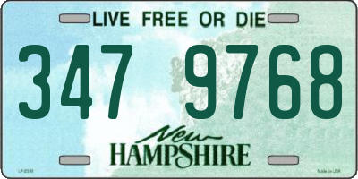 NH license plate 3479768