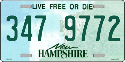 NH license plate 3479772