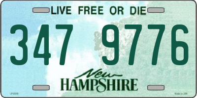 NH license plate 3479776