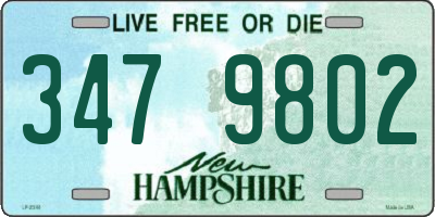 NH license plate 3479802