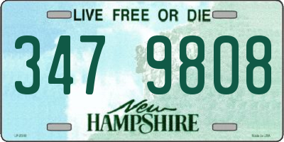 NH license plate 3479808