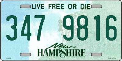NH license plate 3479816