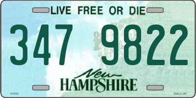 NH license plate 3479822