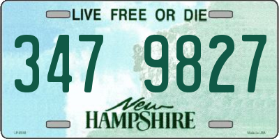 NH license plate 3479827