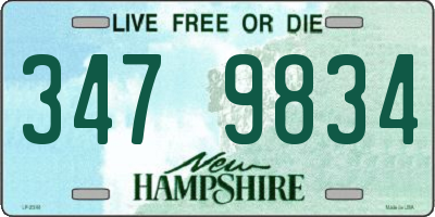 NH license plate 3479834