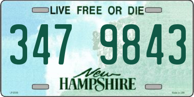 NH license plate 3479843
