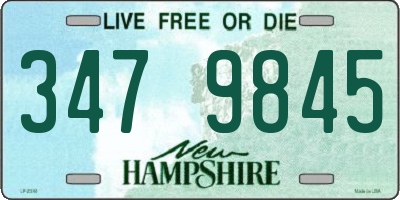 NH license plate 3479845