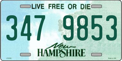 NH license plate 3479853