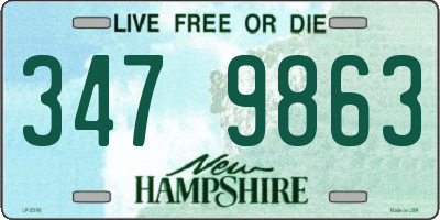 NH license plate 3479863