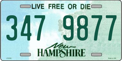 NH license plate 3479877