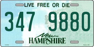 NH license plate 3479880