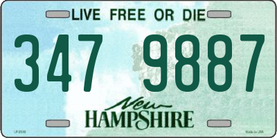 NH license plate 3479887
