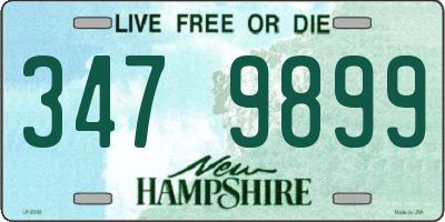 NH license plate 3479899