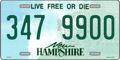 NH license plate 3479900