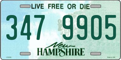 NH license plate 3479905