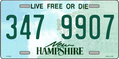 NH license plate 3479907