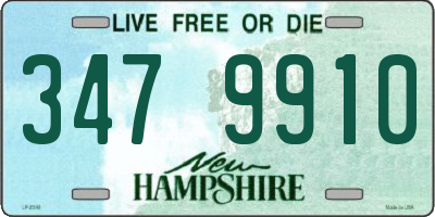 NH license plate 3479910