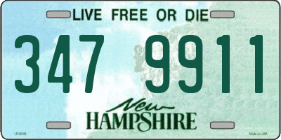 NH license plate 3479911