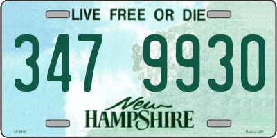 NH license plate 3479930