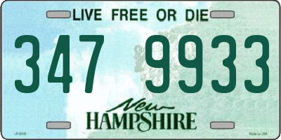 NH license plate 3479933