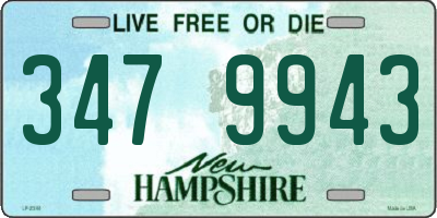 NH license plate 3479943