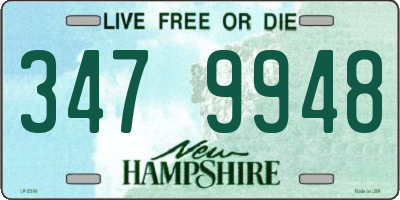 NH license plate 3479948