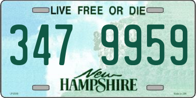 NH license plate 3479959