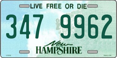 NH license plate 3479962