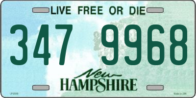 NH license plate 3479968