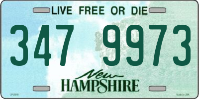NH license plate 3479973