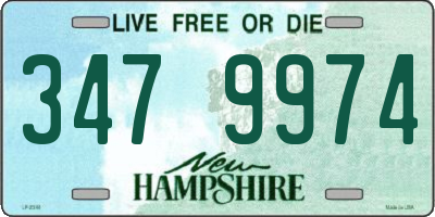 NH license plate 3479974