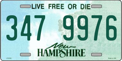 NH license plate 3479976