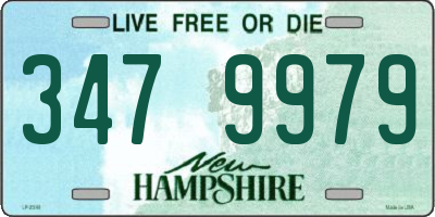NH license plate 3479979