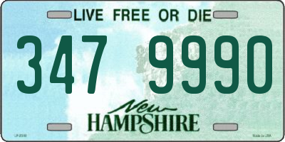 NH license plate 3479990