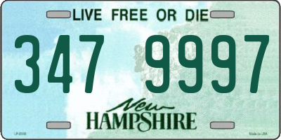 NH license plate 3479997