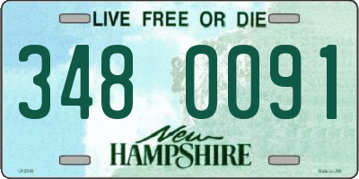 NH license plate 3480091