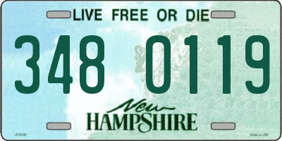 NH license plate 3480119