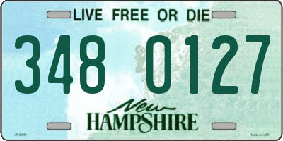 NH license plate 3480127