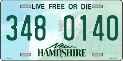 NH license plate 3480140