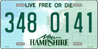 NH license plate 3480141