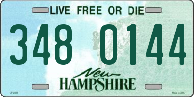 NH license plate 3480144