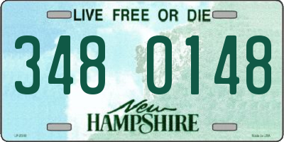 NH license plate 3480148