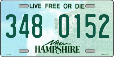 NH license plate 3480152