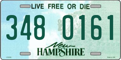 NH license plate 3480161