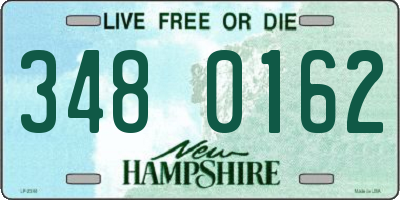 NH license plate 3480162