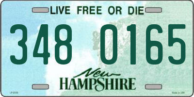 NH license plate 3480165