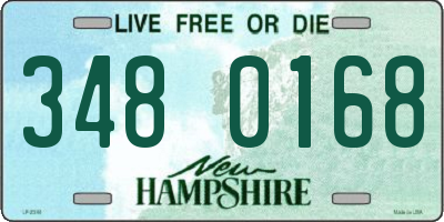 NH license plate 3480168